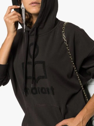 Shop Isabel Marant Étoile Mansel Logo Hoodie In Black