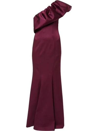 Shop Zac Zac Posen Vaille Gown In Red