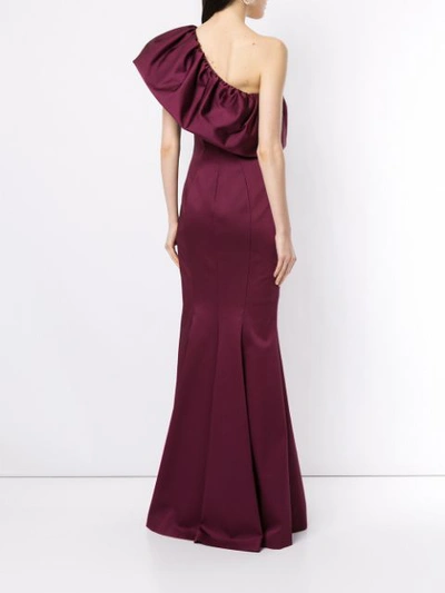 Shop Zac Zac Posen Vaille Gown In Red