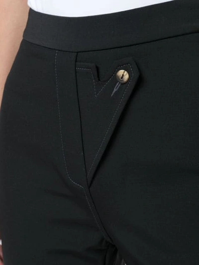 Ellery Wright And Wrong Flared Trousers In Black