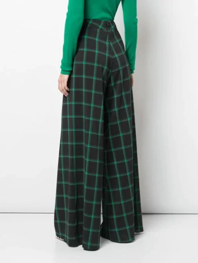 Shop Alice And Olivia Athena Wide Leg Trousers In Black