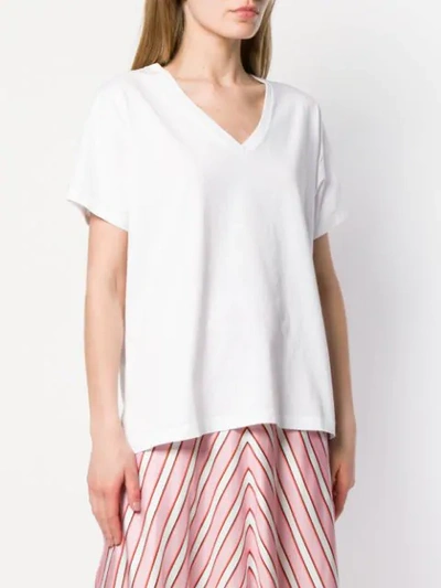 Shop Altea V-neck T-shirt - White