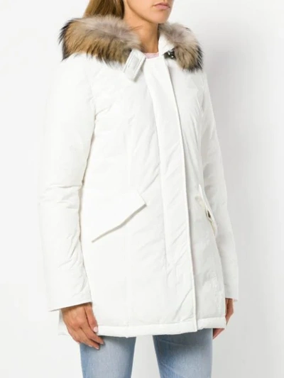 Shop Woolrich Padded Down Parka In White