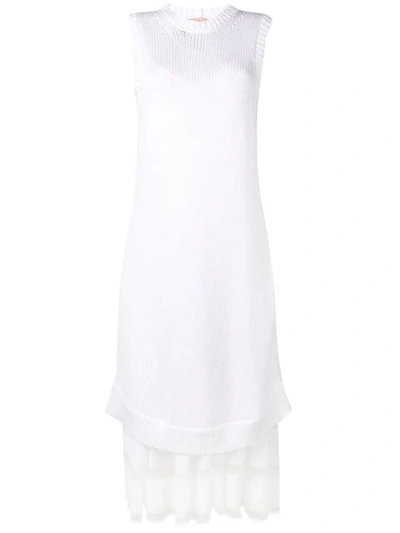 Shop N°21 Long Layered Two-piece Dress In White