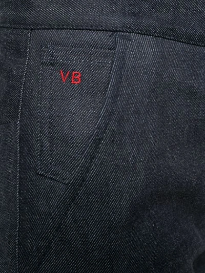 Shop Victoria Beckham Wide Leg Jeans - Blue