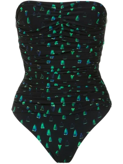 Shop Lygia & Nanny Printed Melissa Swimsuit In Black