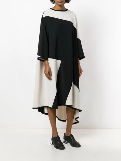 Shop Henrik Vibskov Fab Colour Block Oversize Dress - Black
