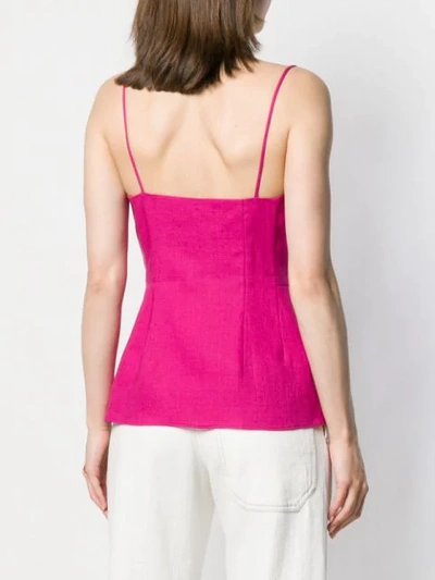 Shop Theory Sweetheart Neckline Top In Pink