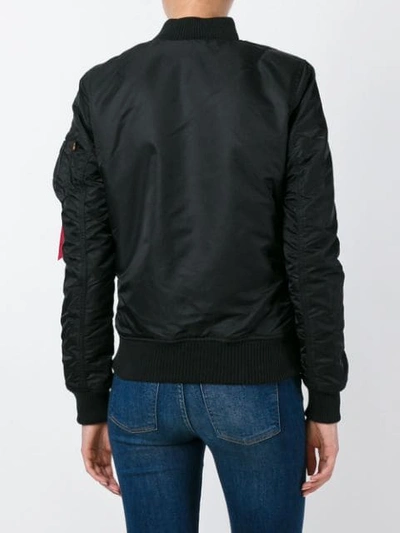 Shop Alpha Industries Lightweight Bomber Jacket - Black