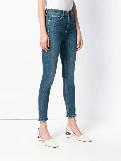 Shop Rag & Bone High Waisted Skinny Jeans In Blue