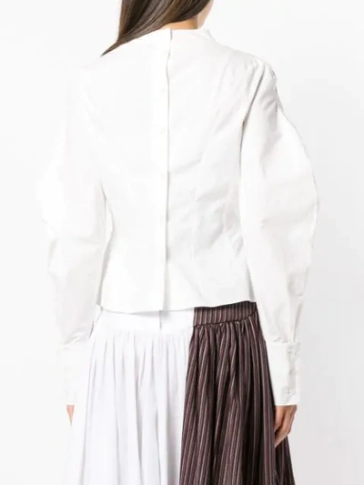 Shop Atelier Bâba Polina Fitted Shirt In White