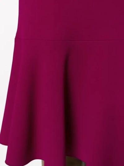 Shop Dolce & Gabbana Frill-hem Mini Dress In F4079 Raspberry Rose