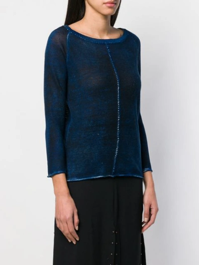 Shop Avant Toi Basic Jersey In Blue