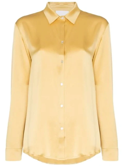Shop Asceno Loose-fit Shirt - Yellow