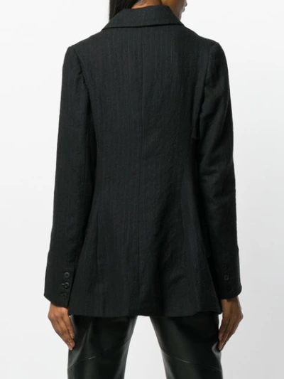 Shop Marc Le Bihan Single Button Blazer In Black