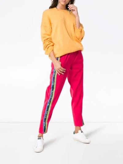 Shop Mira Mikati Side Stripe Tracksuit Trousers In Pink