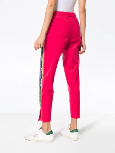 Shop Mira Mikati Side Stripe Tracksuit Trousers In Pink