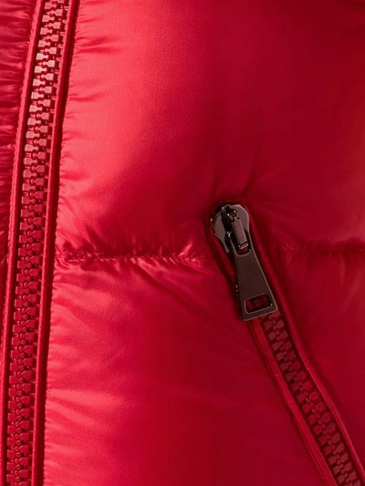 Shop Moncler Double Breasted Padded Gilet In Red