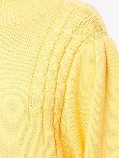Shop Emilia Wickstead Knitted Jumper In Yellow