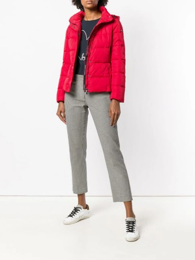 Shop Emporio Armani Padded Puffer Jacket - Red