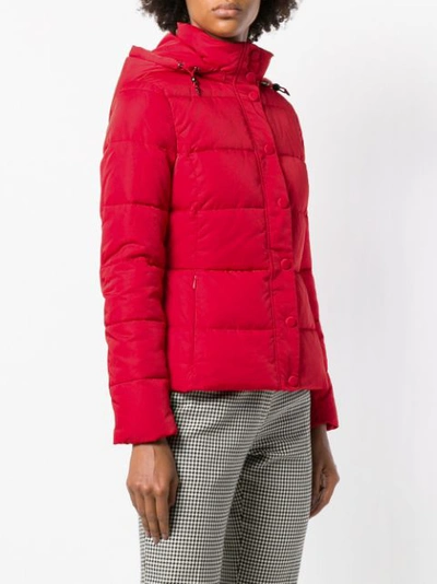 Shop Emporio Armani Padded Puffer Jacket - Red