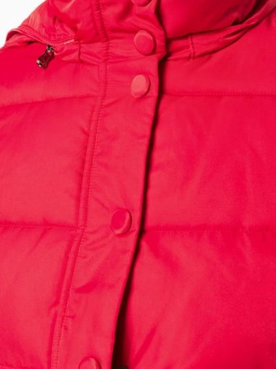 Shop Emporio Armani Padded Puffer Jacket - Red
