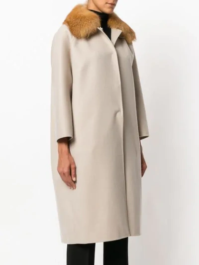 Shop Ava Adore Single Breasted Coat In Neutrals