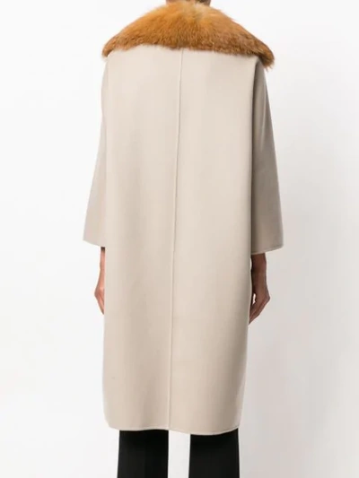 Shop Ava Adore Single Breasted Coat In Neutrals