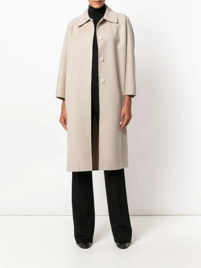 Shop Ava Adore Single Breasted Coat In Neutrals