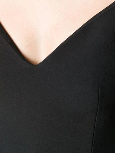 PRADA MID-LENGTH V-NECK DRESS - 黑色