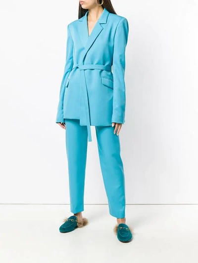 Shop House Of Holland Tailored Blazer In Blue