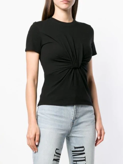 Shop Alexander Wang T T By Alexander Wang High Twist T-shirt - Black