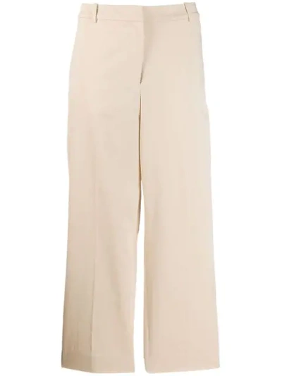 Theory Hose Mit Weitem Bein In Neutrals