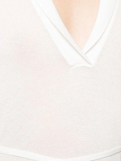 JACQUEMUS FINE-KNIT TOP - 白色