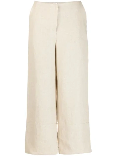 Shop Rosie Assoulin Klassische Cropped-hose - Nude In Neutrals