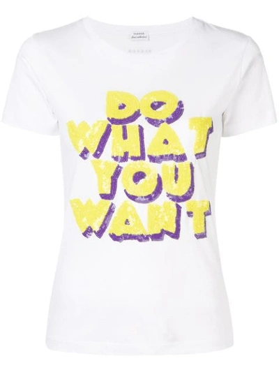 Shop P.a.r.o.s.h Slogan Print T-shirt In White