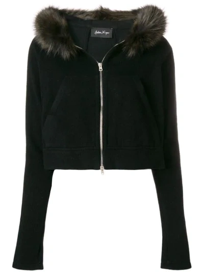 cropped hooded jacket