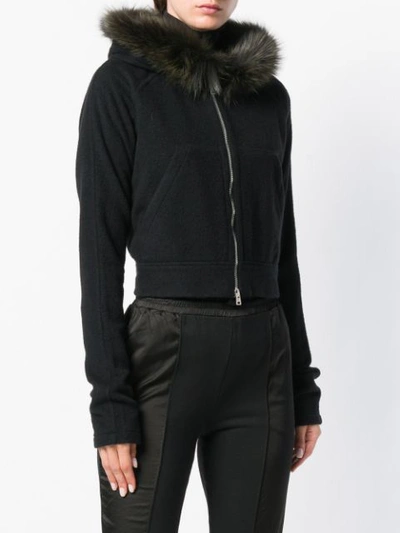 cropped hooded jacket