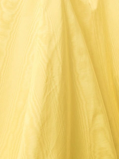 OSCAR DE LA RENTA 高低下摆礼服 - 黄色