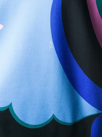 Shop Emilio Pucci Abstract Print Sweatshirt - Blue