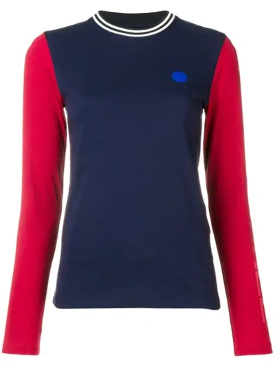 Shop Acne Studios Long Sleeved T-shirt In Blue