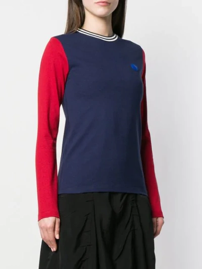 Shop Acne Studios Long Sleeved T-shirt In Blue