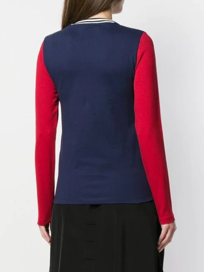 Shop Acne Studios Long Sleeved T-shirt In Blue