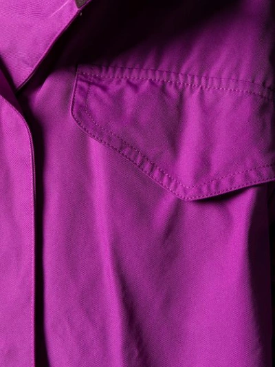 ISABEL MARANT ÉTOILE OVERSIZED PARKA COAT - 紫色