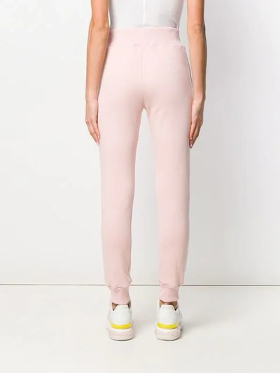Shop Fendi Side Panelled Track Pants - Pink