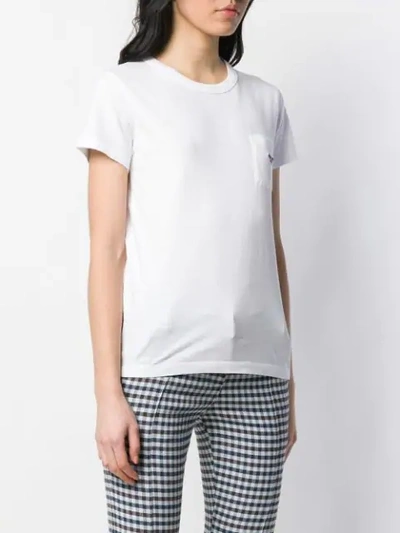 Shop Maison Kitsuné Fox Patch T-shirt In White