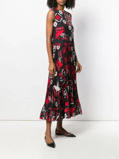 Shop Red Valentino Decorated Terrace Printed Dress In Black