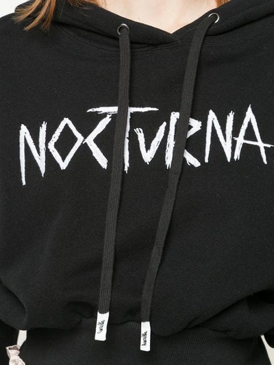 Shop Haculla Cropped Hooded Sweatshirt In Black