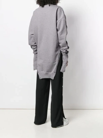 Shop Diesel X Glenn Martens Sweatshirt In Grey