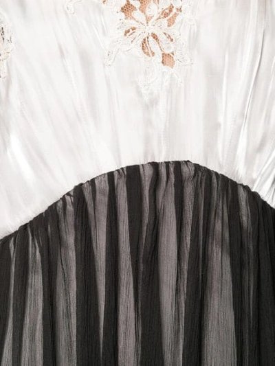 Shop Prada Lace-embellished Slip Dress In Black